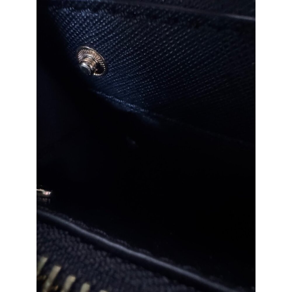 Michael Kors Black Leather Jet Set Travel Clutch Crossbody Bag With Gold Chain S - Picture 10 of 10